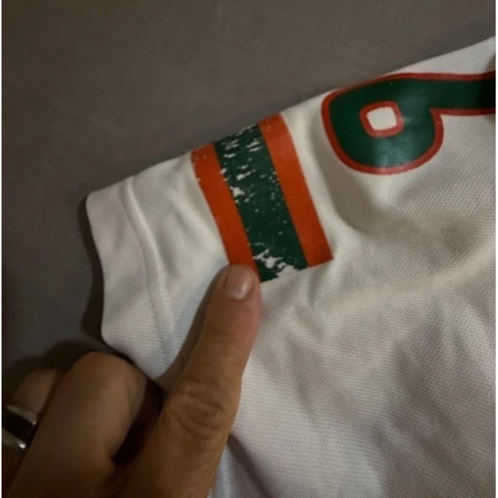 Adidas Miami Hurricanes‎ Acheampong #96 Football Jersey White Mens Size S